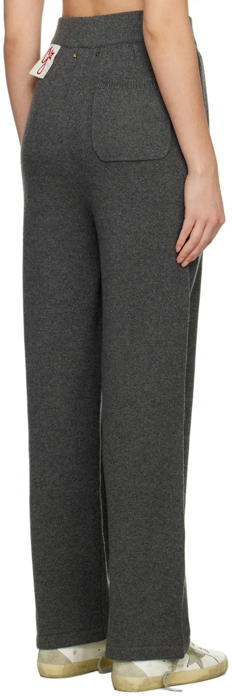 Gray Cashmere Blend Women’S Joggers