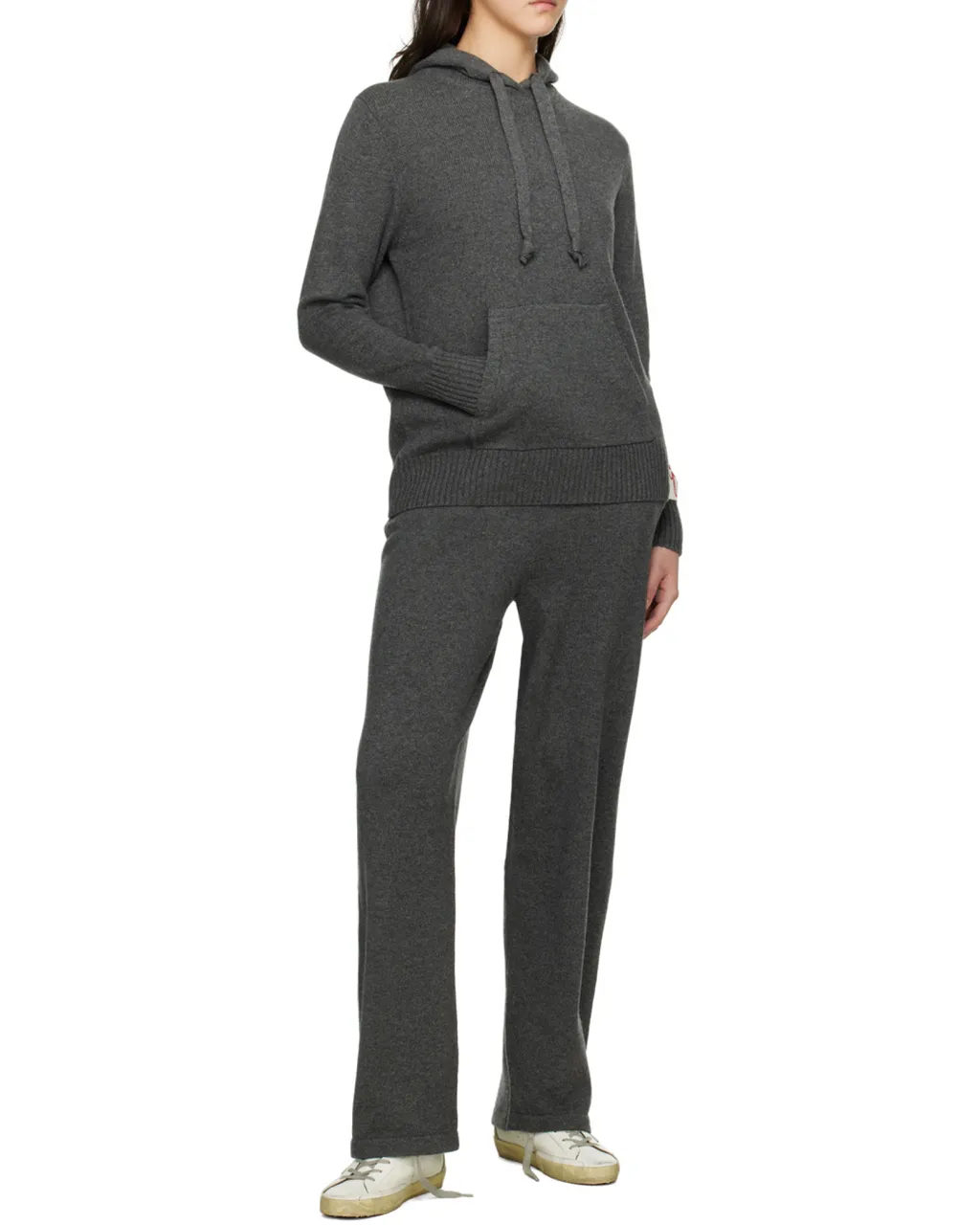 Gray Cashmere Blend Women’S Joggers