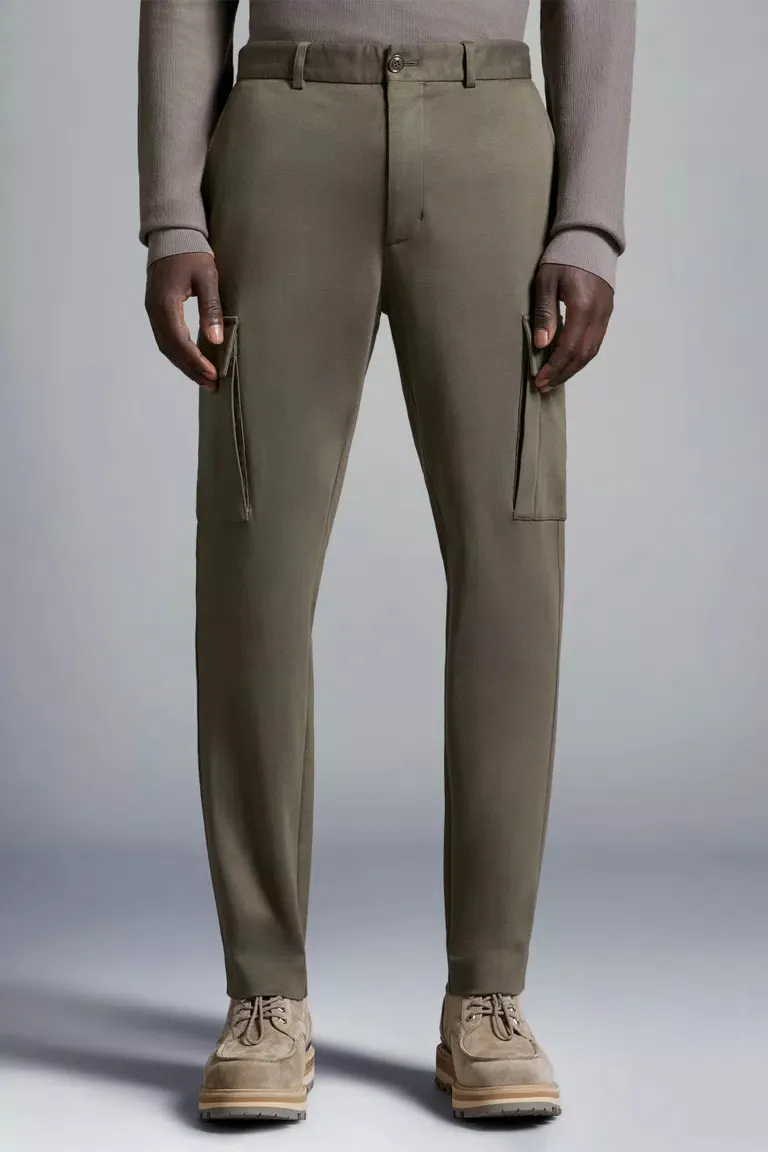 Moncler Logo Embroidered Cargo Trousers