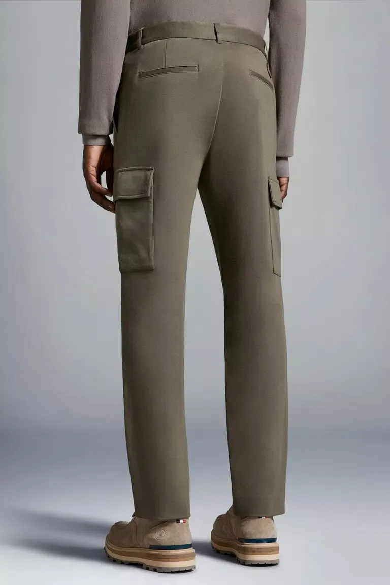 Moncler Logo Embroidered Cargo Trousers