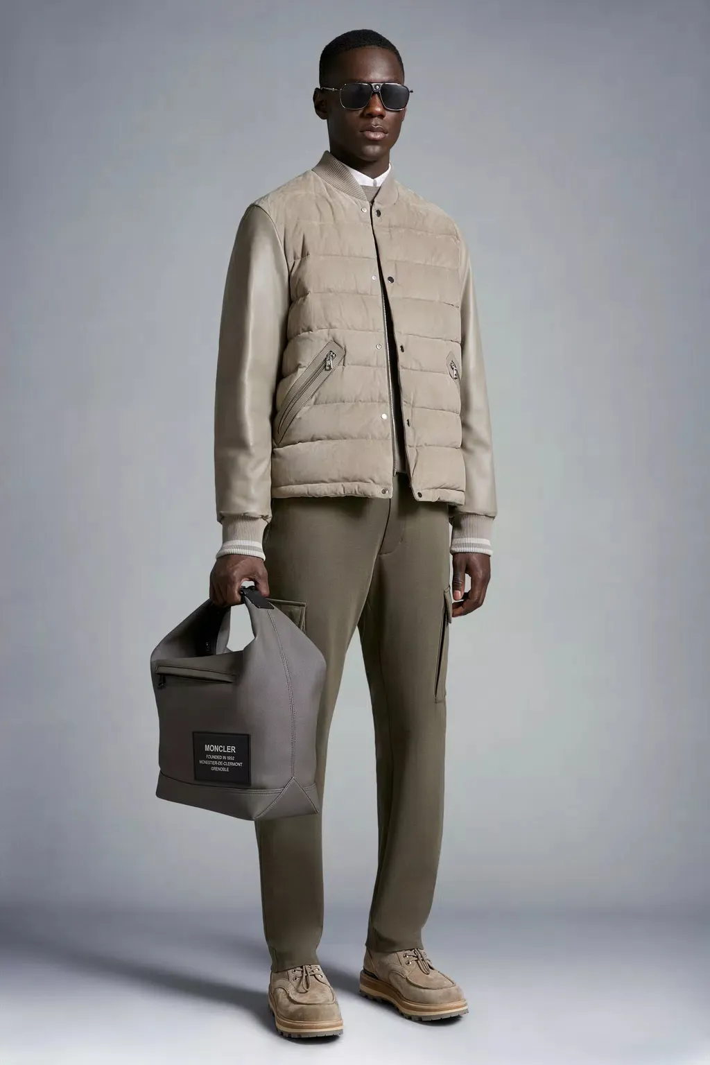 Moncler Logo Embroidered Cargo Trousers