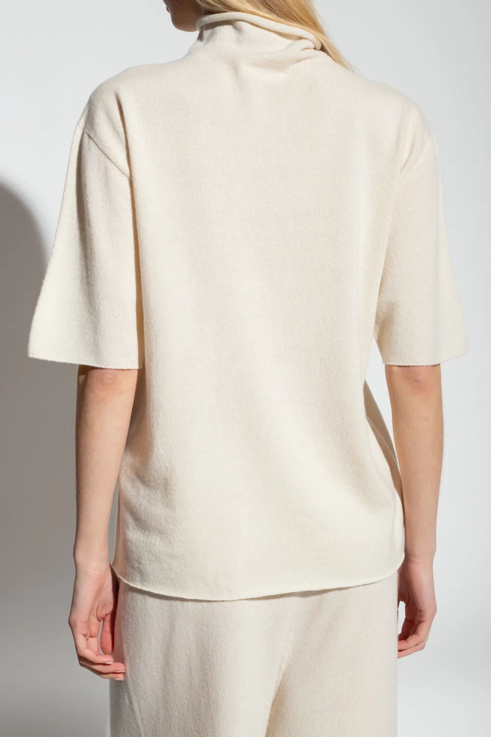 Jil Sander Roll-Neck Short Sleeved Knit Top