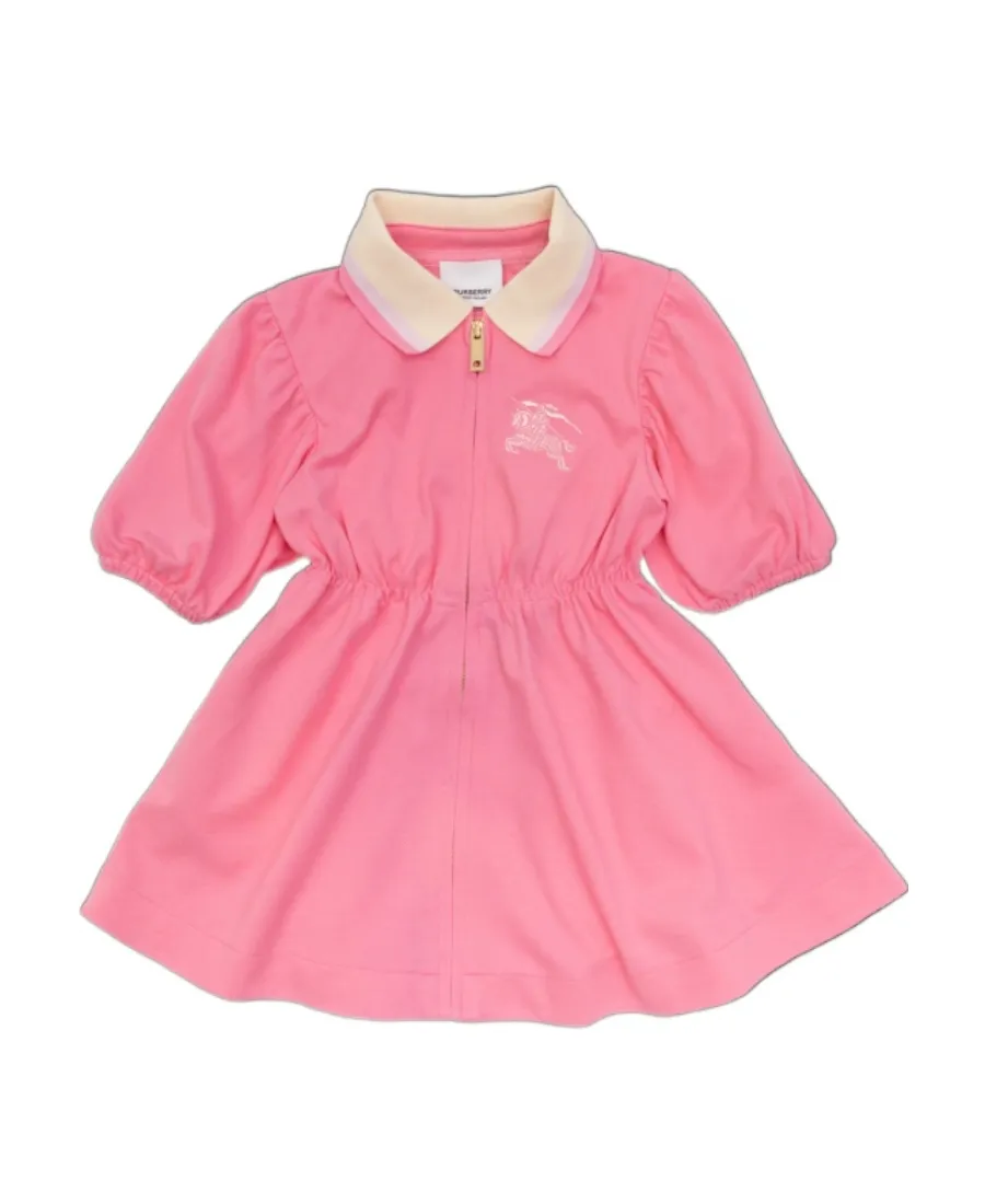 Logo-Embroidered Cotton Dress