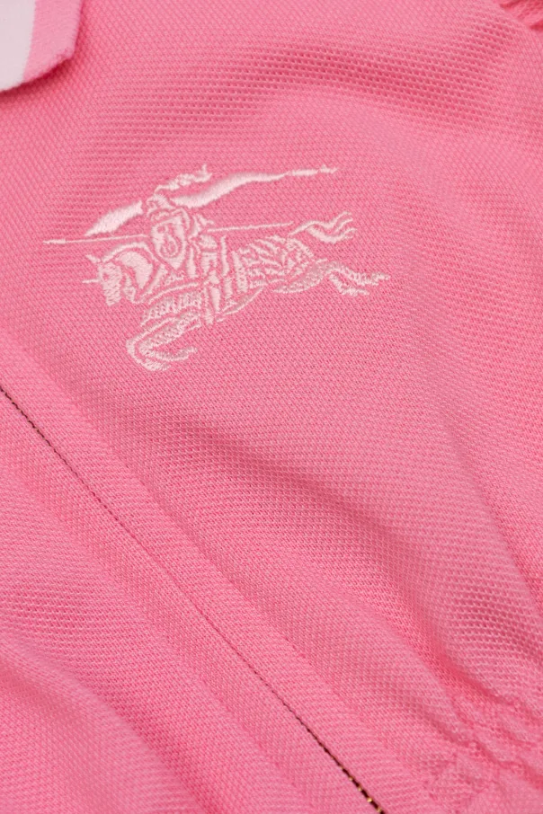 Logo-Embroidered Cotton Dress