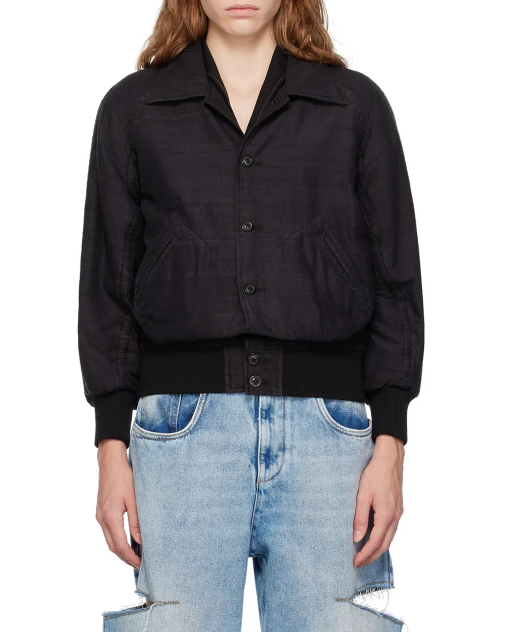 Maison Margiela Dupion Bomber Jacket