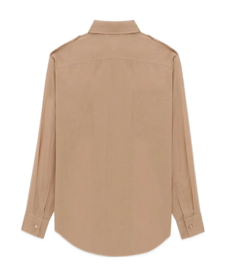 Saint Laurent Buttoned Long-Sleeved Shirt