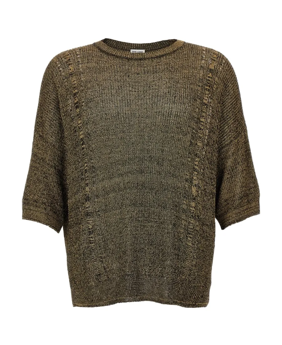 Saint Laurent Crewneck Short-Sleeved T-Shirt