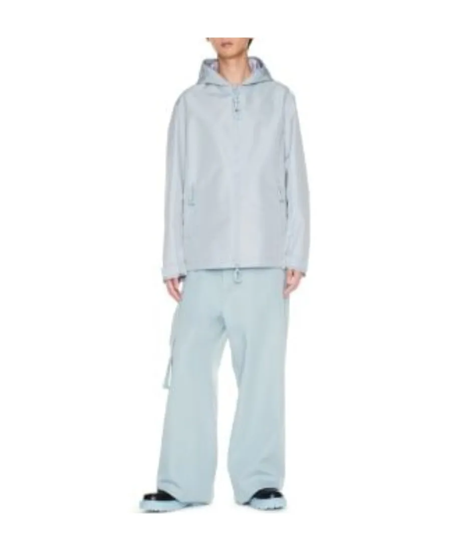 Off-White Quote Zip-Up Hooded Windbreaker