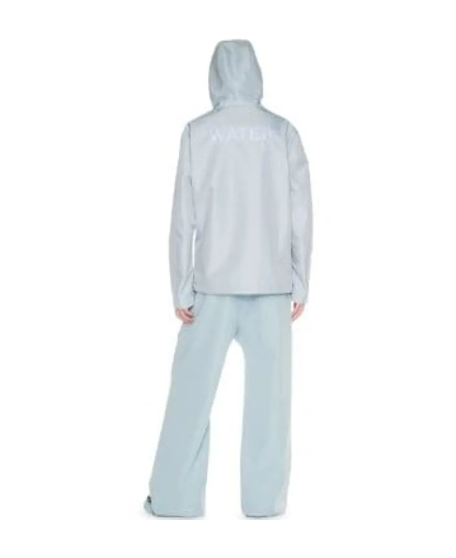 Off-White Quote Zip-Up Hooded Windbreaker