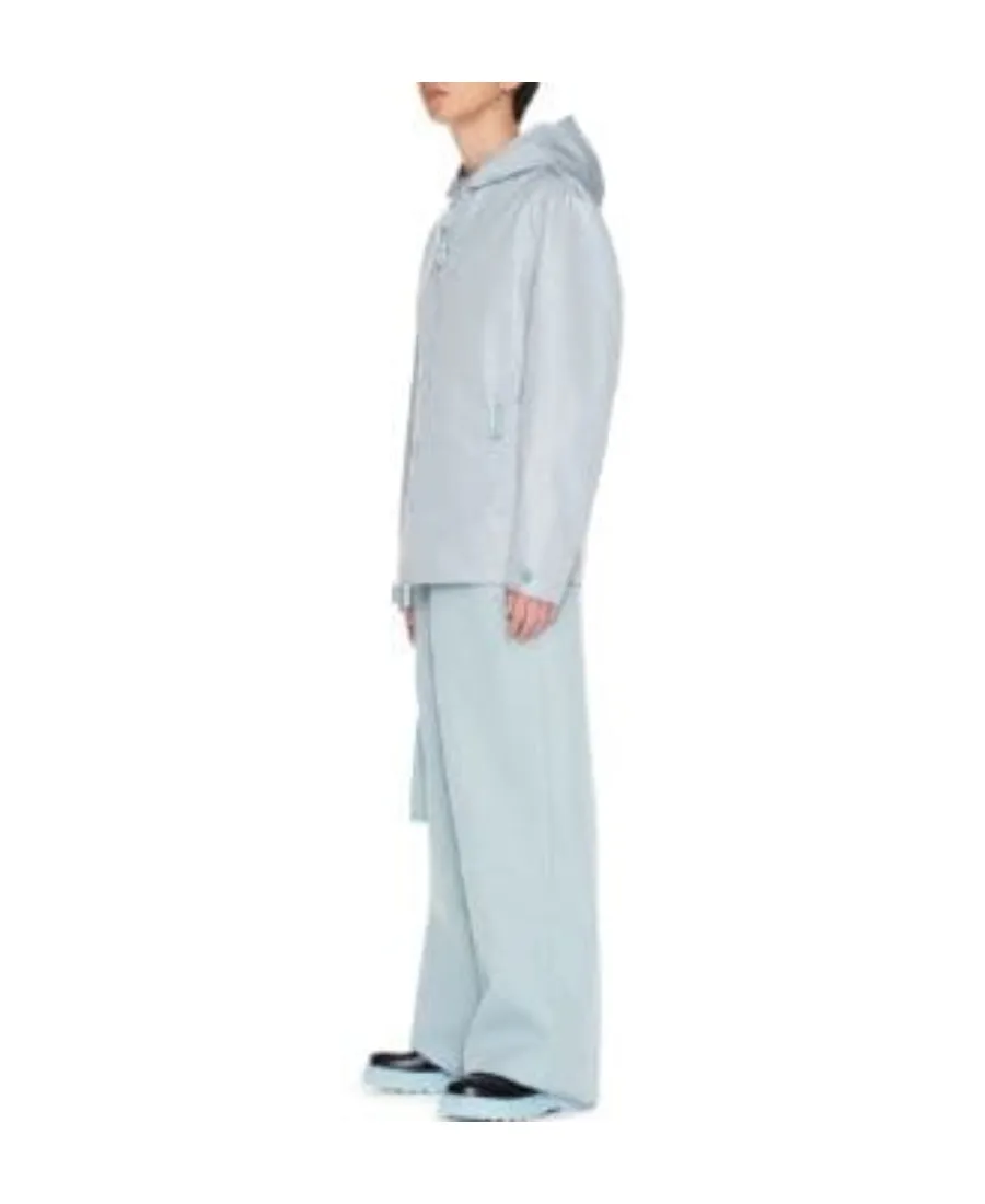 Off-White Quote Zip-Up Hooded Windbreaker