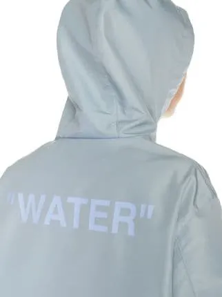Off-White Quote Zip-Up Hooded Windbreaker