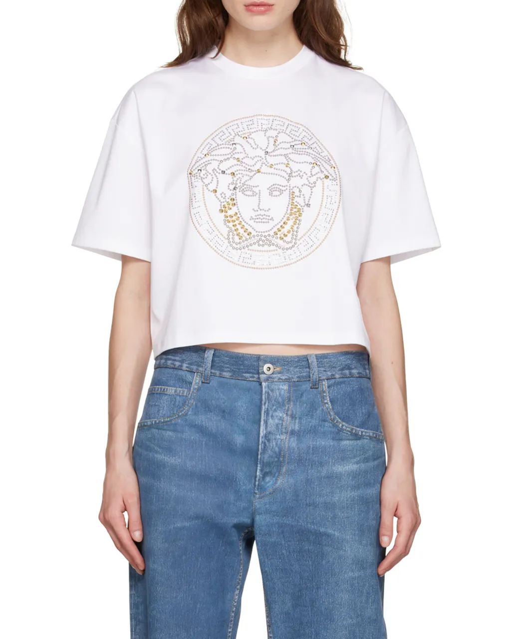 Medusa-Print Cotton T-Shirt