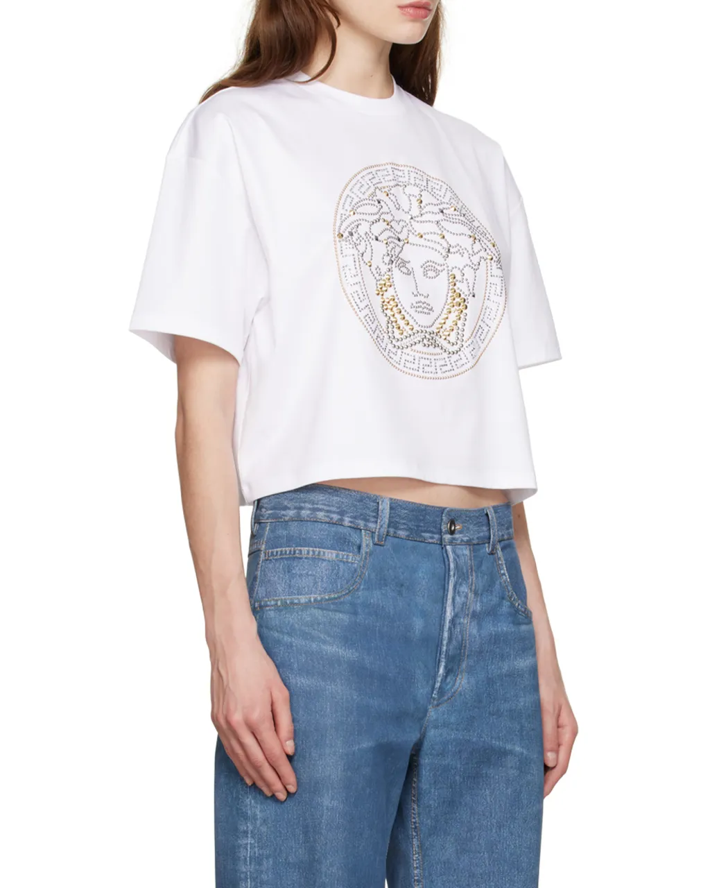 Medusa-Print Cotton T-Shirt