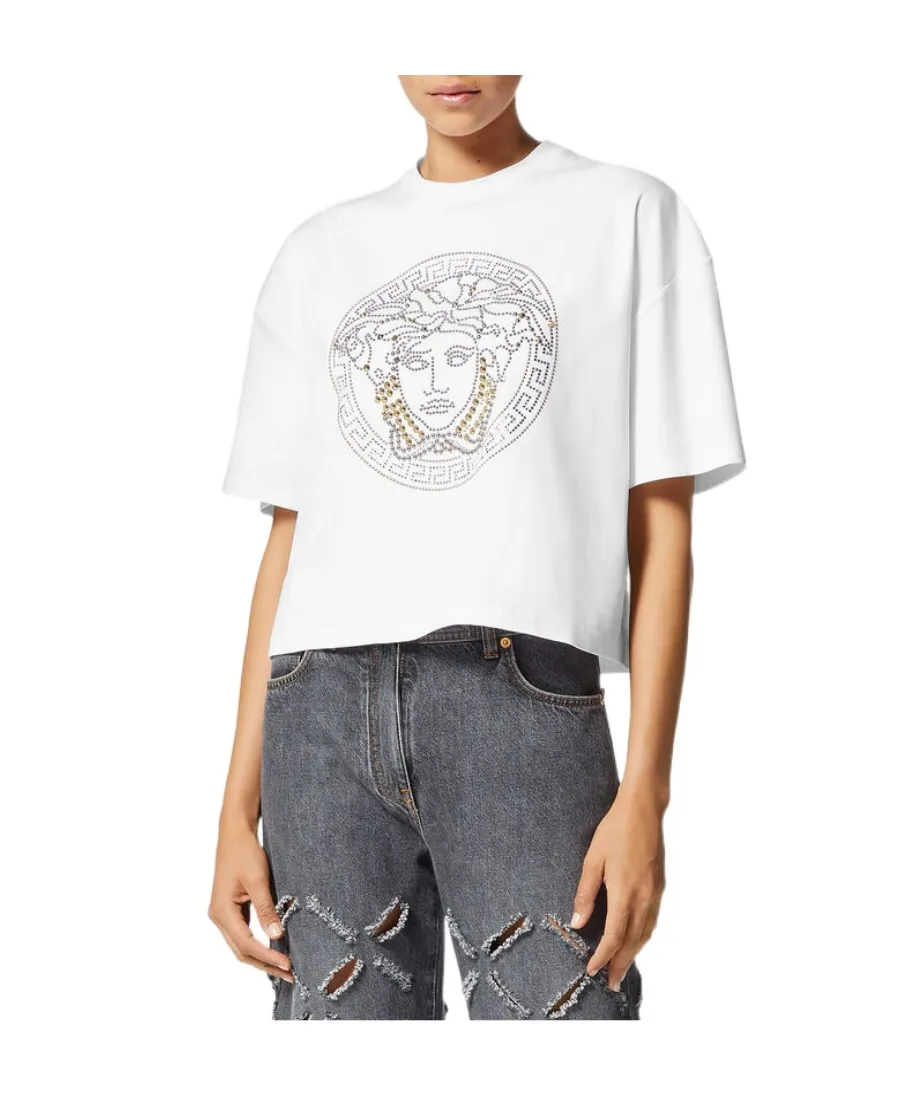 Medusa-Print Cotton T-Shirt