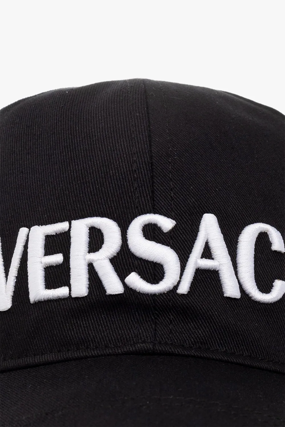 Versace Logo Embroidered Baseball Cap