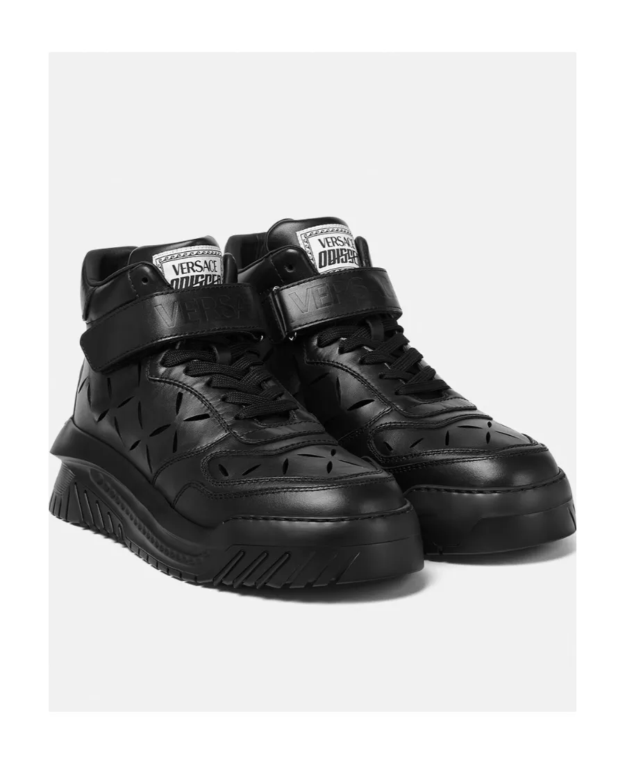 High-Top Leather Trainers