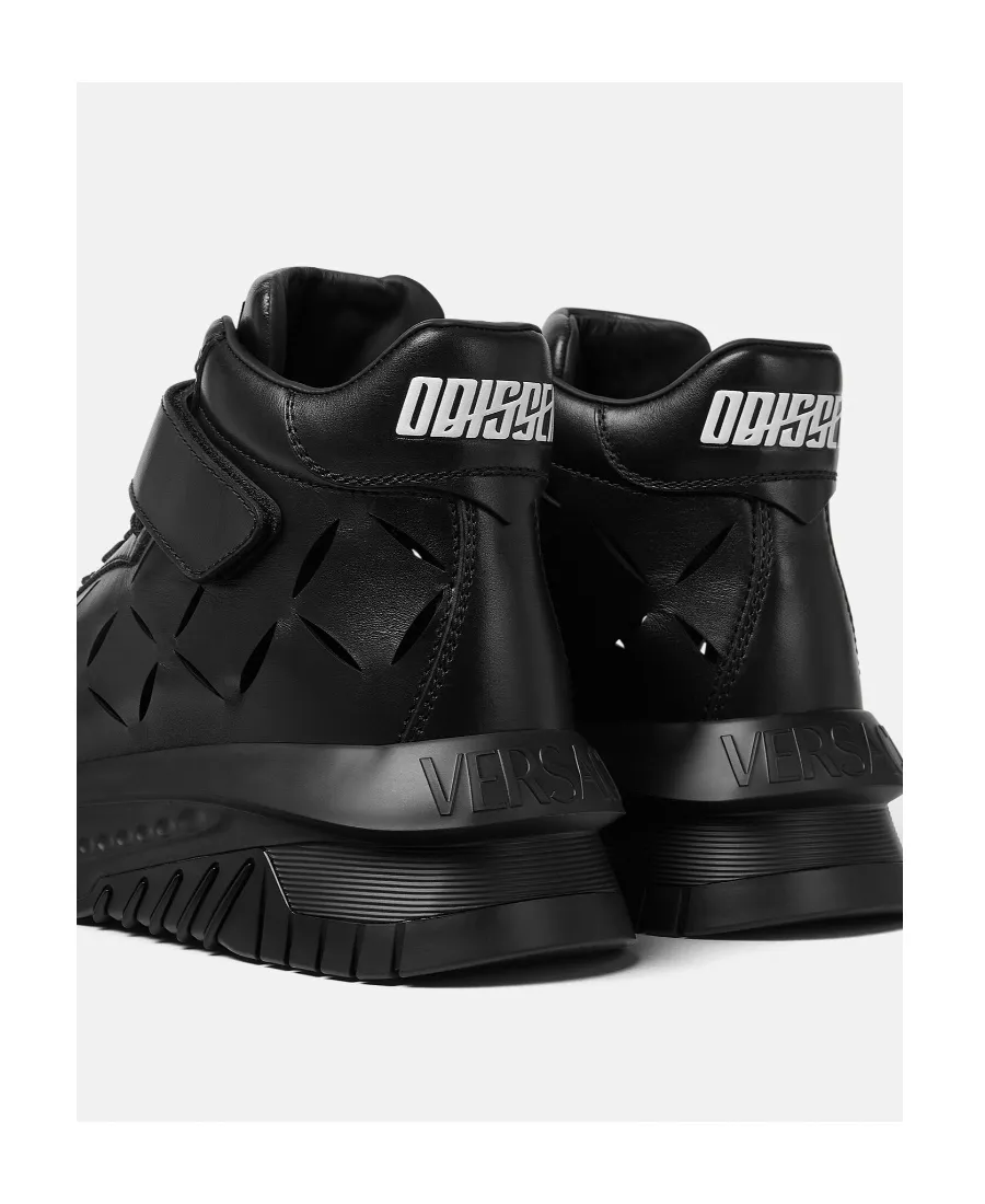 High-Top Leather Trainers