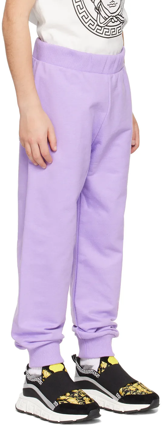 Versace Kids Logo Pin Printed Sweatpants