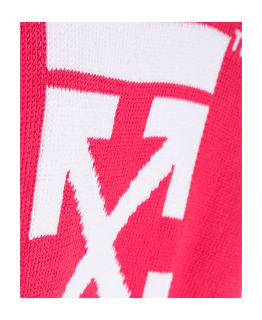 Arrows-Print Long-Sleeved T-Shirt Dress