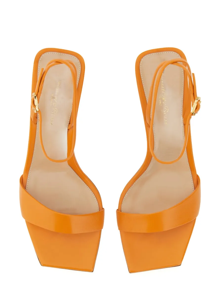 Gianvito Rossi Square-Toe Ankle Strap Sandals