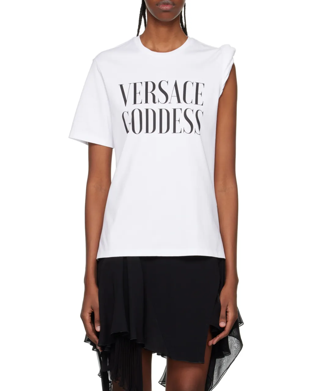 Versace Logo Printed Crewneck T-Shirt