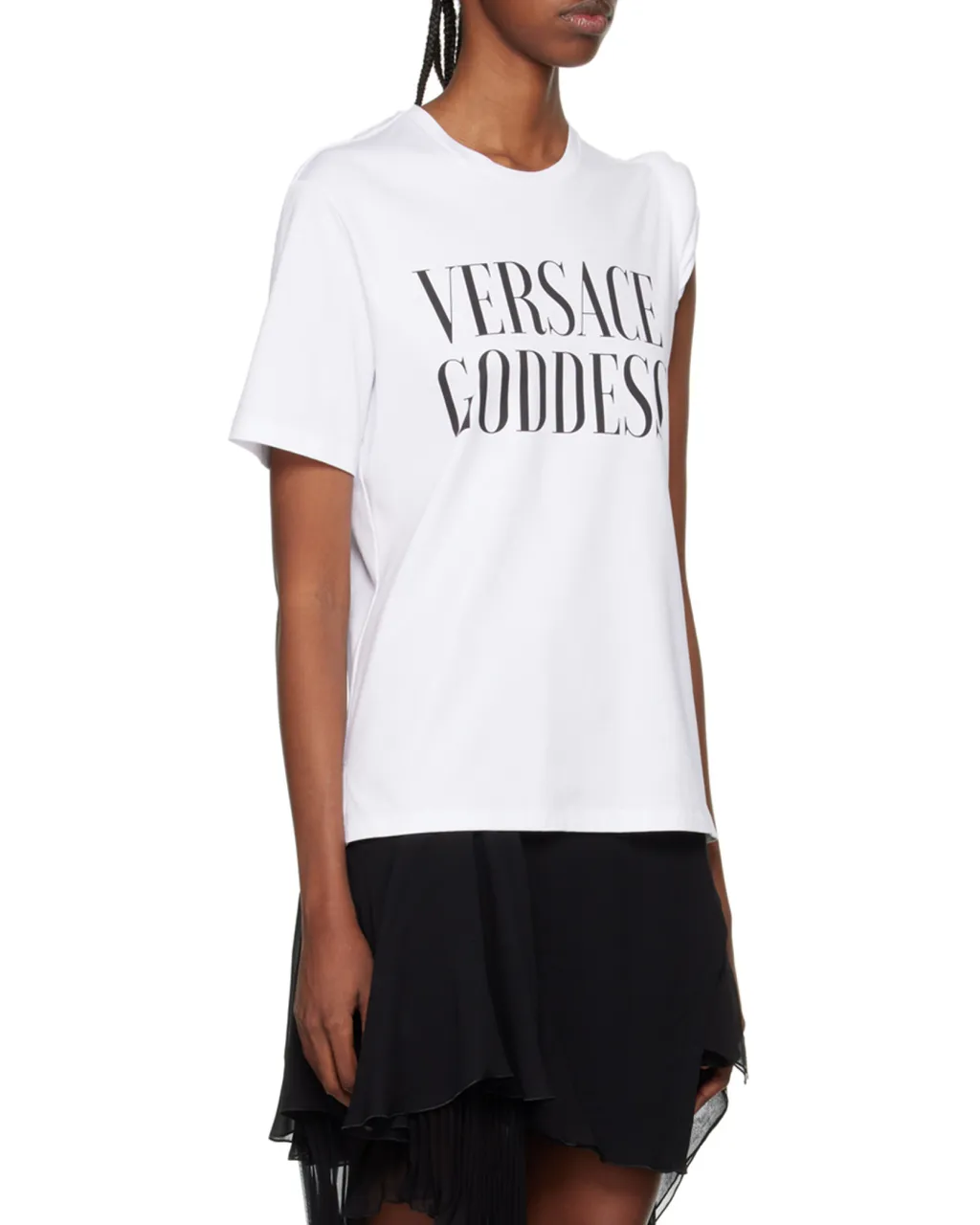 Versace Logo Printed Crewneck T-Shirt