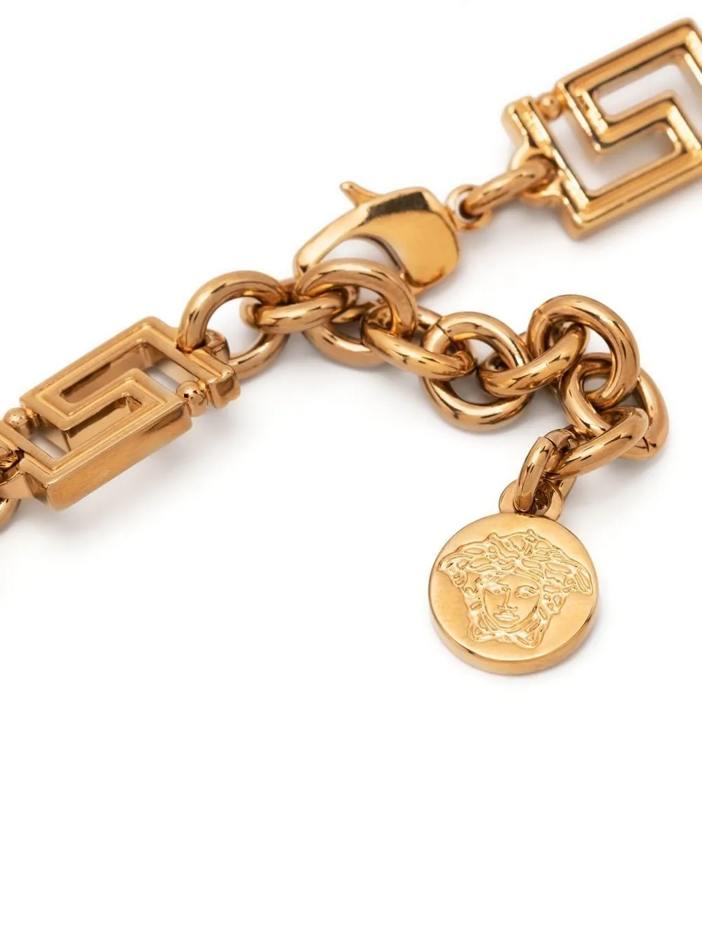Versace Greca Detailed Lobster Claw-Fastened Necklace