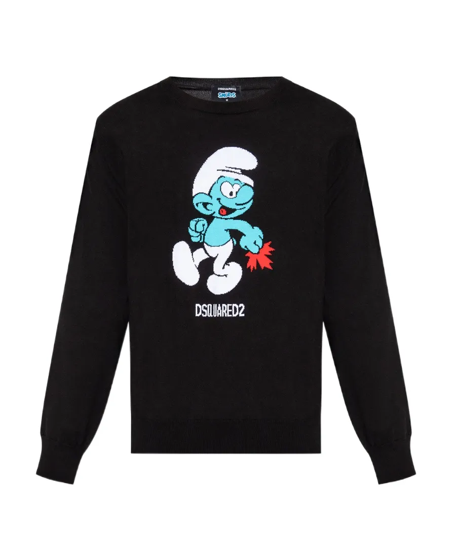 Smurf Knitted Jumper