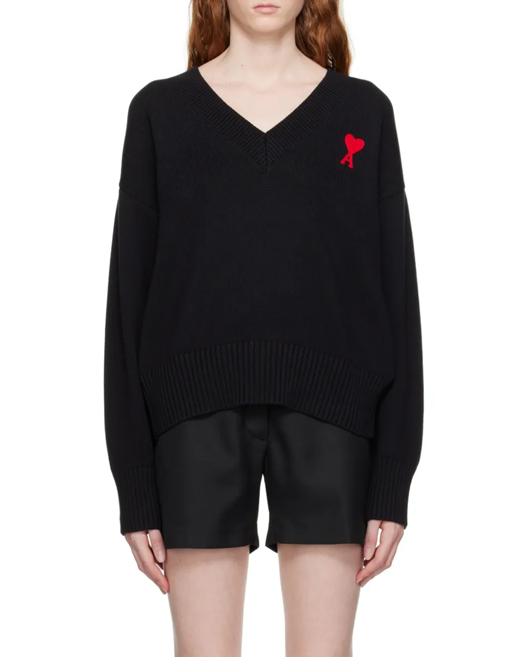 Logo V-Neck Knitted Sweater
