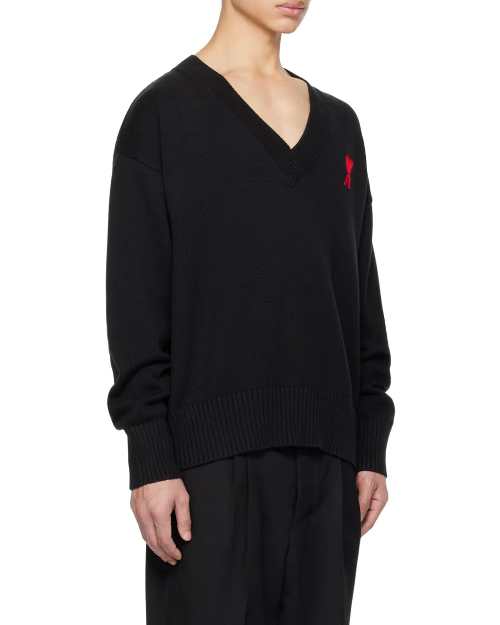 Logo V-Neck Knitted Sweater
