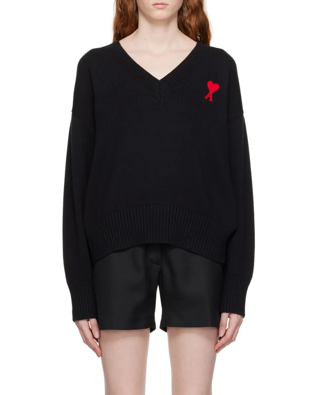Logo V-Neck Knitted Sweater