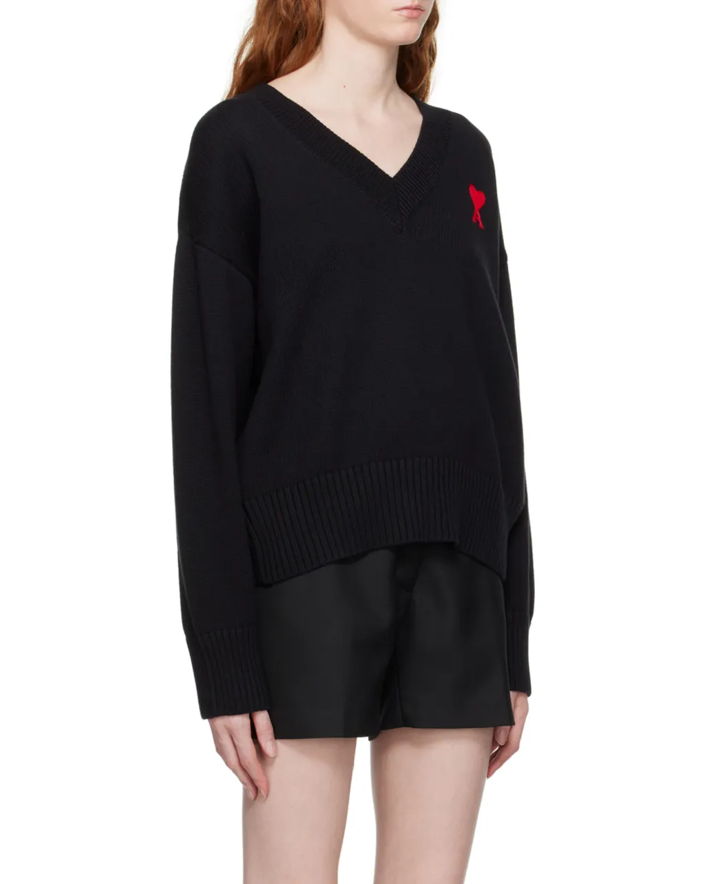 Logo V-Neck Knitted Sweater