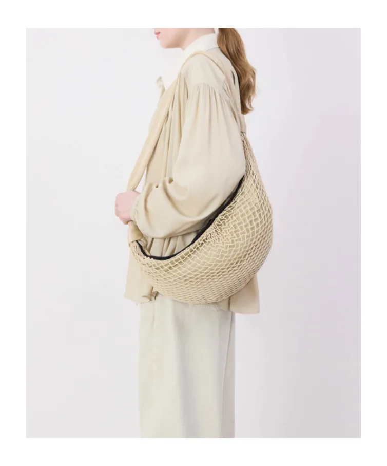 Lemaire X Filt Croissant Bow Detail Shoulder Bag