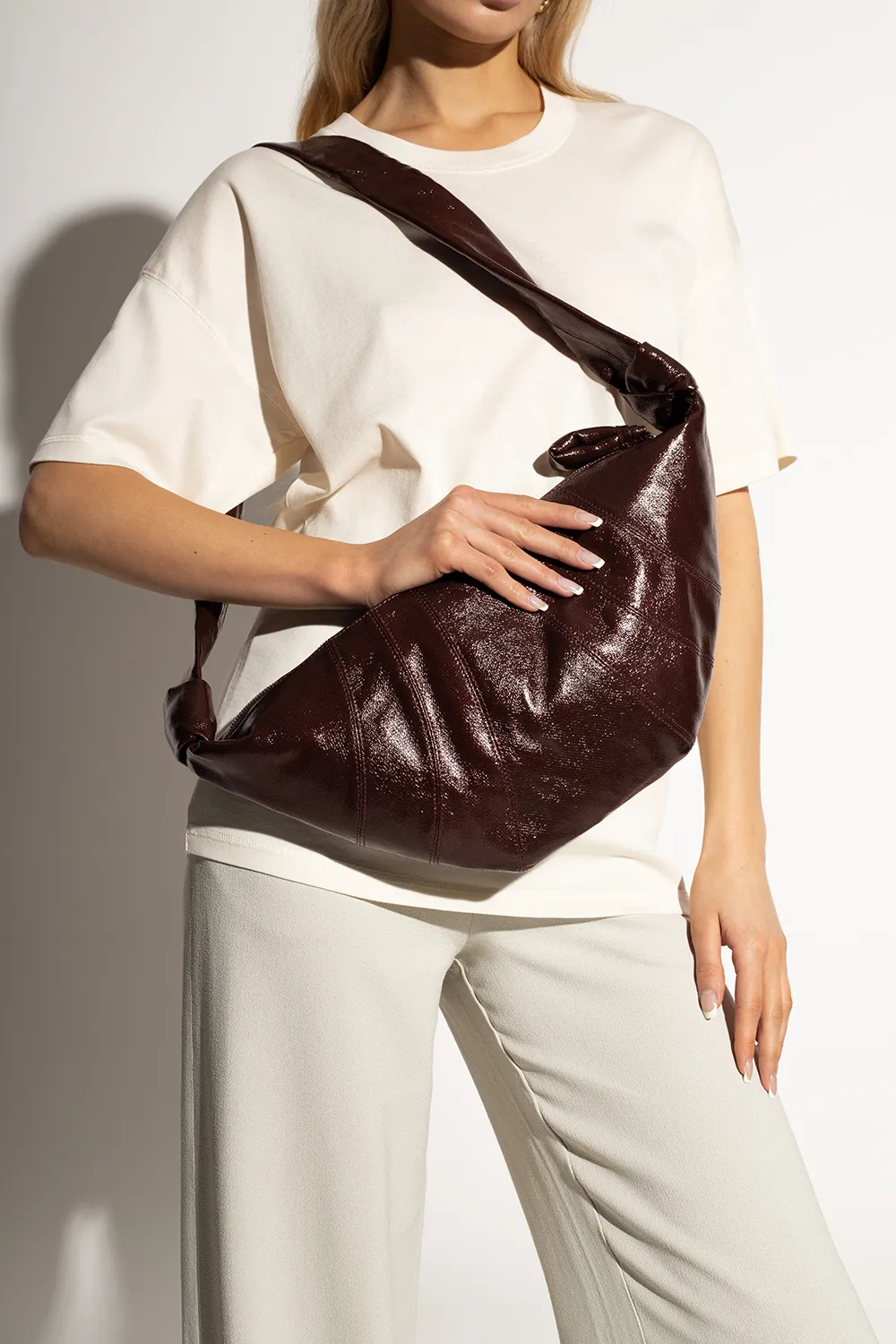 Lemaire Croissant Zip-Up Medium Crossbody Bag