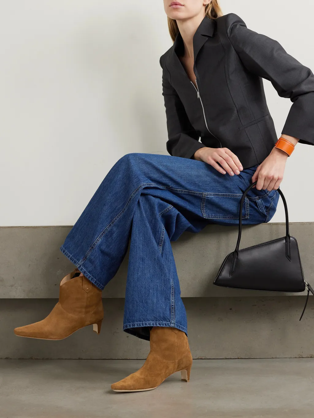 Staud Western Wally Ankle Boots