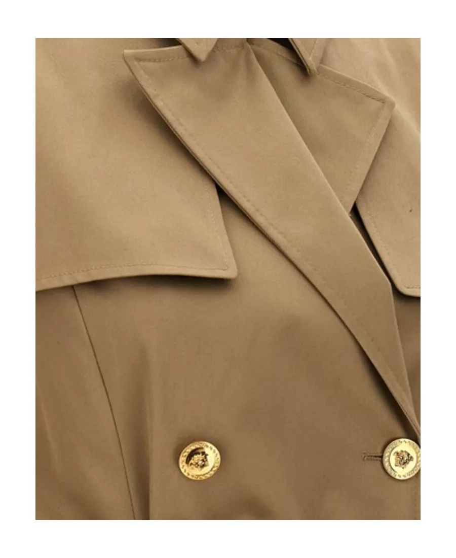Versace Medusa Double-Breasted Trench Coat