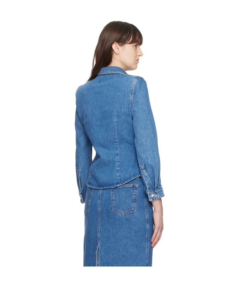 Long-Sleeved Denim Shirt