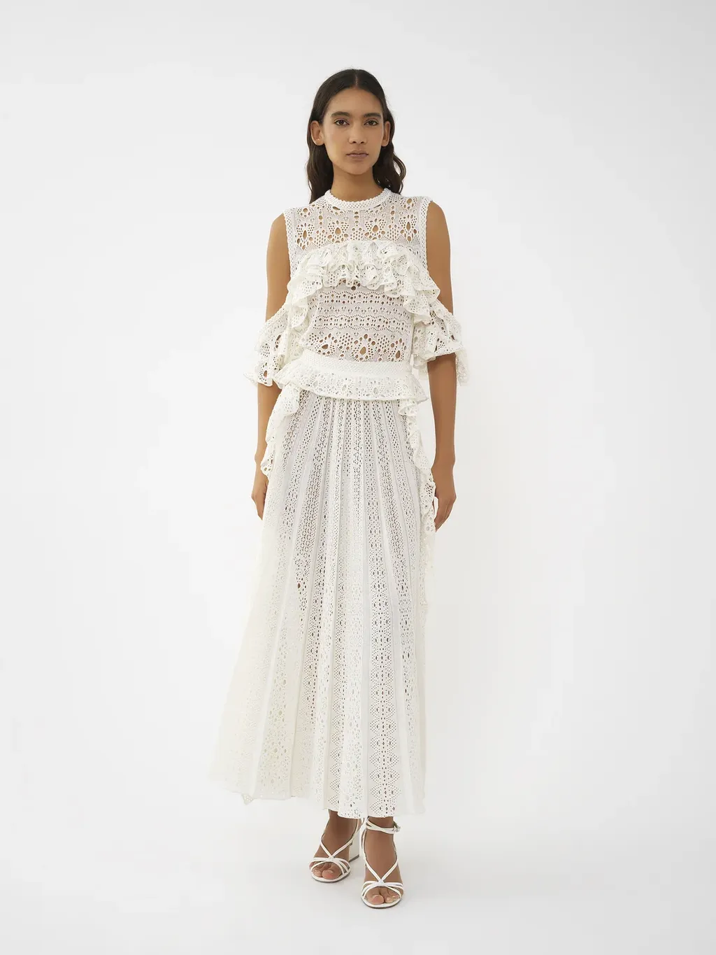 Chloé Sleeveless Crochet Knit Top
