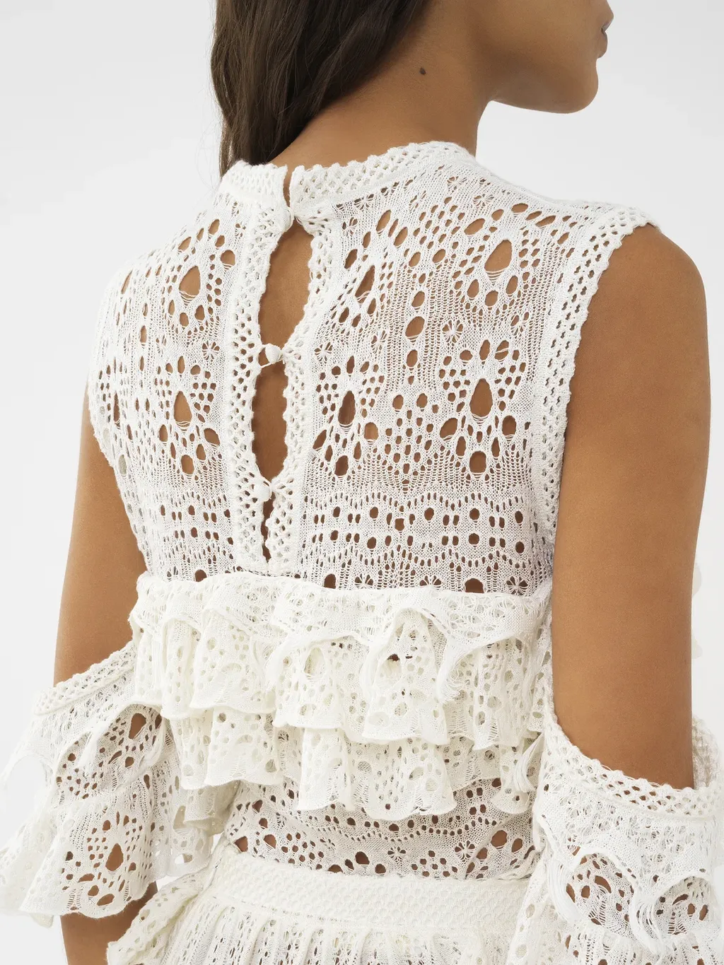 Chloé Sleeveless Crochet Knit Top