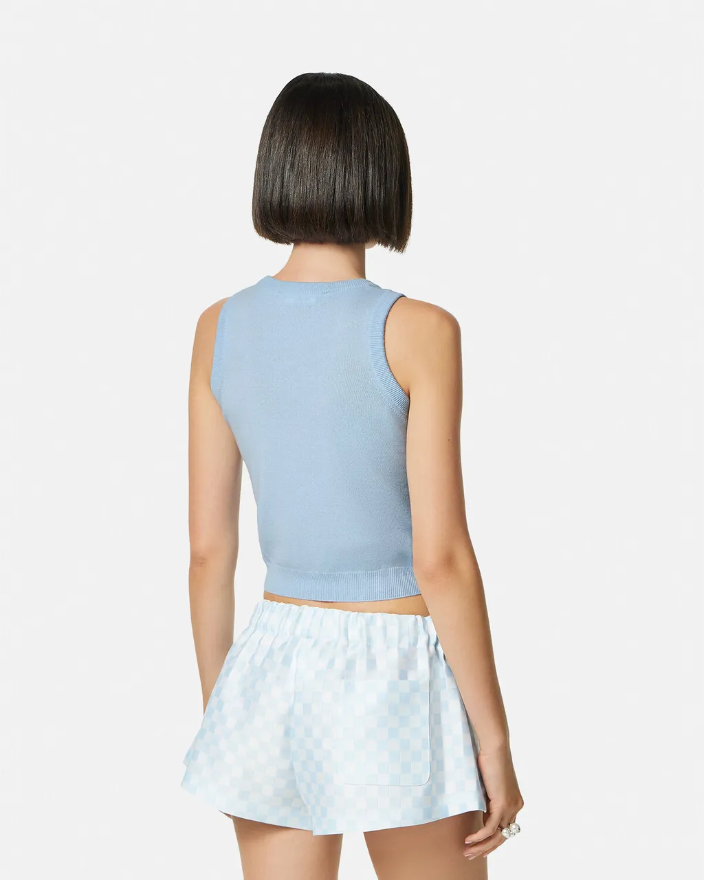 Bead-Embellished Knitted Top