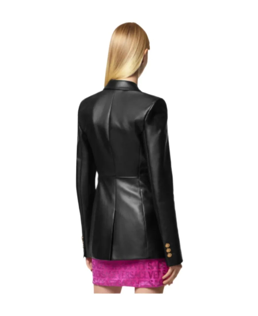 Versace Medusa Leather Blazer
