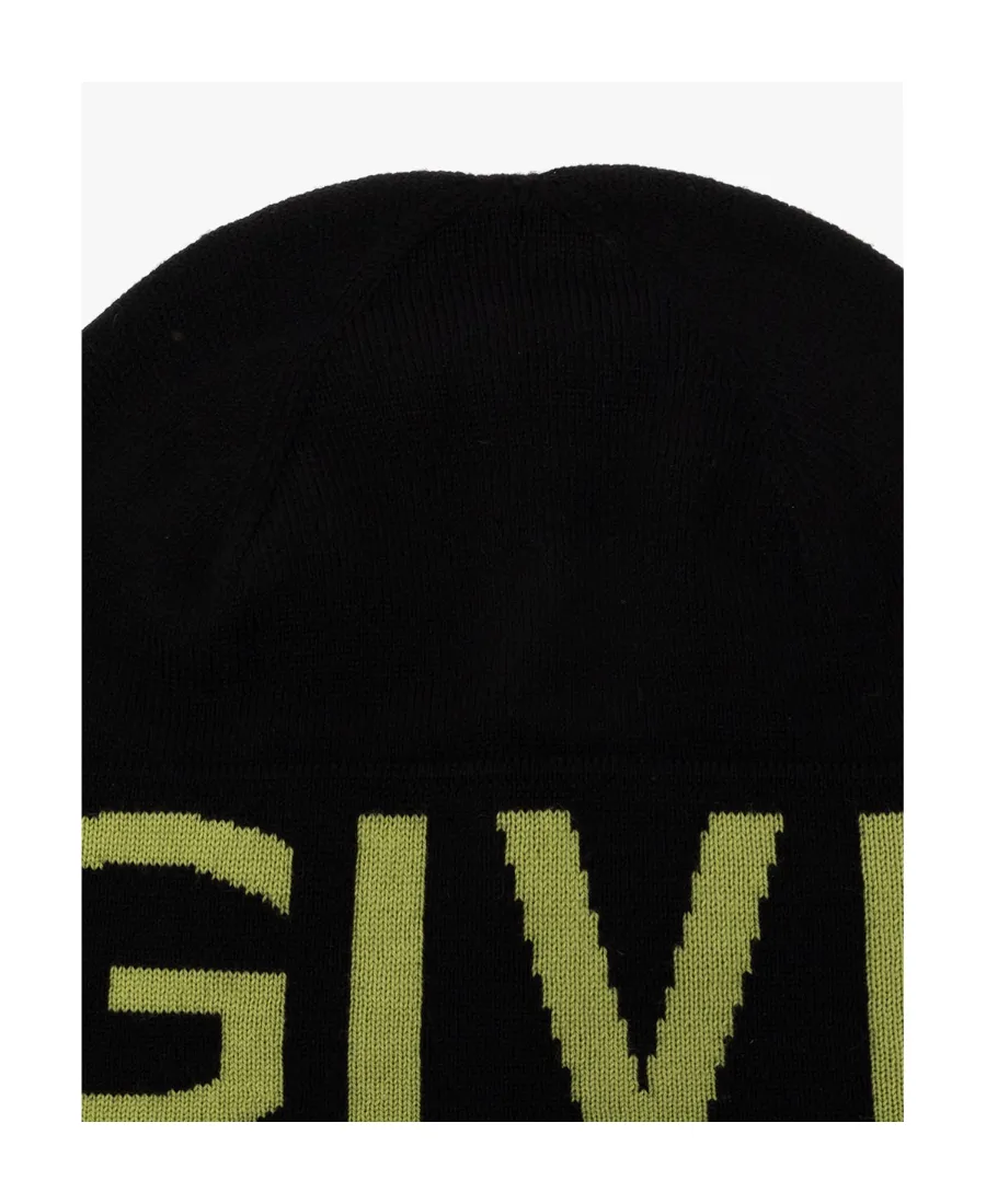 Logo Intarsia-Knit Wool Beanie