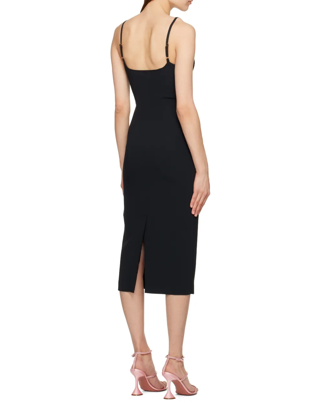 Blumarine Heart Rhinestone Embellished Slip Dress