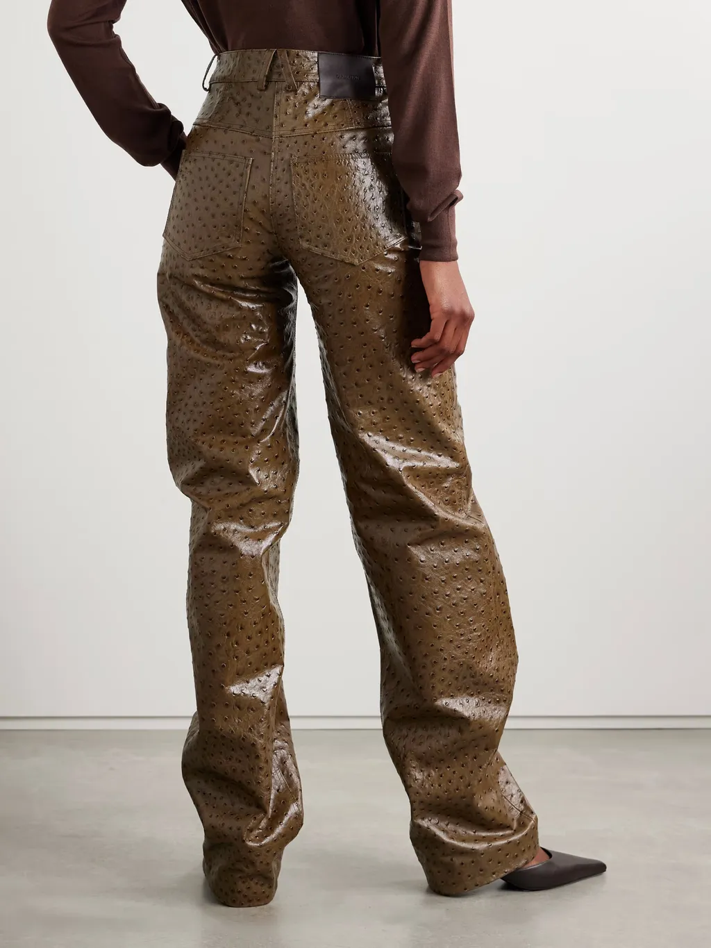 Straight-Leg Casual Pants