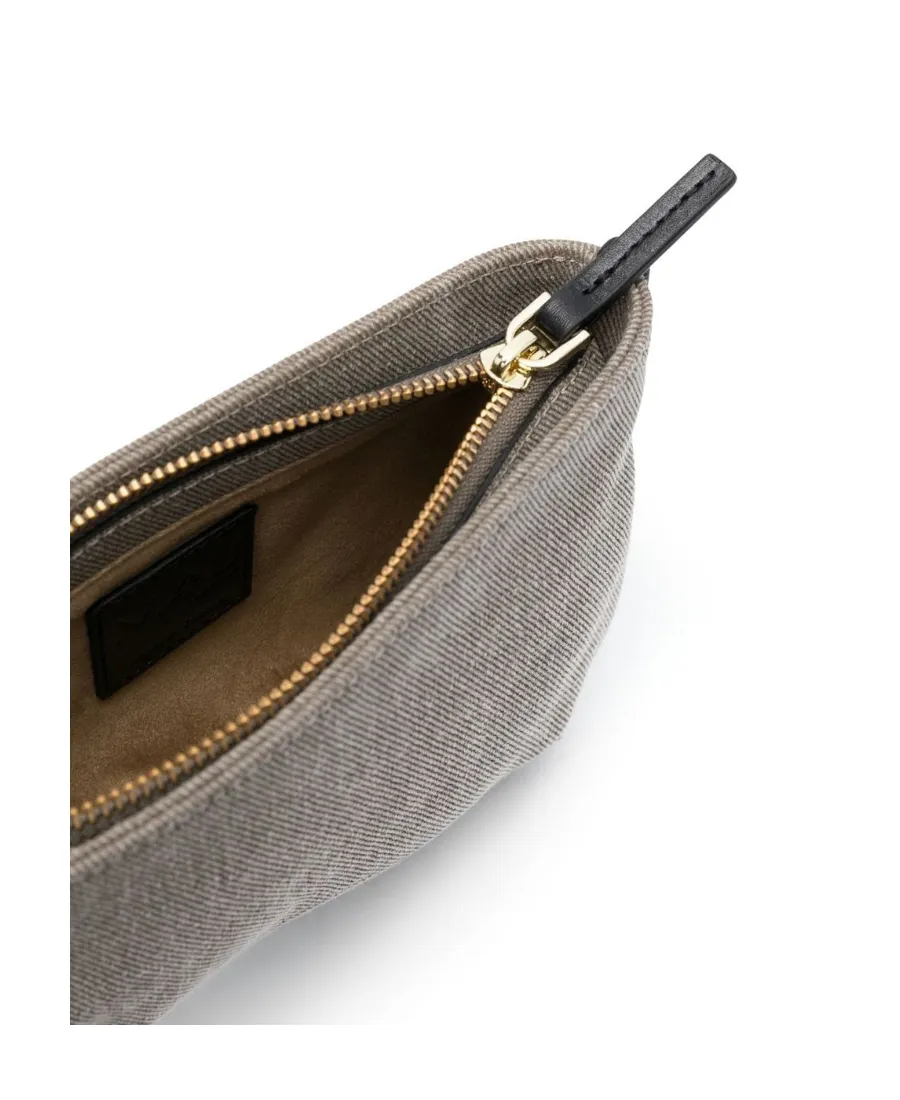 Manu Atelier Curve Edge Zipped Shoulder Bag