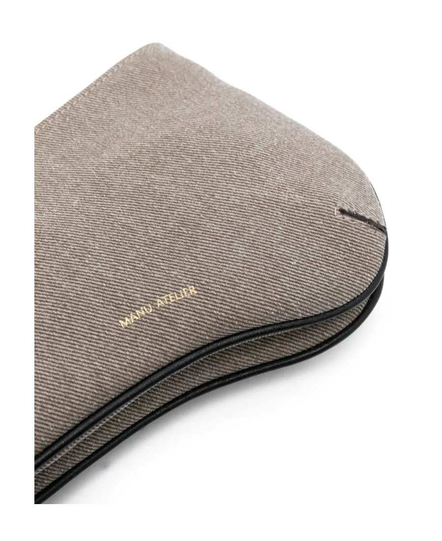 Manu Atelier Curve Edge Zipped Shoulder Bag