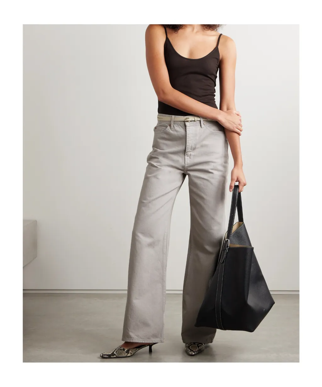High-Waisted Wide-Leg Jeans