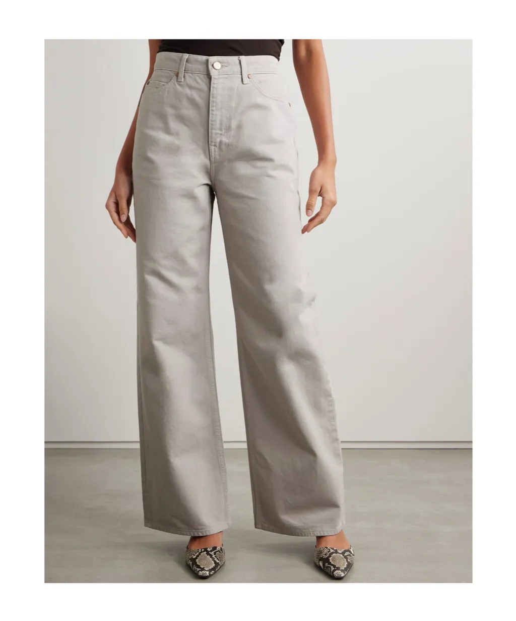 High-Waisted Wide-Leg Jeans