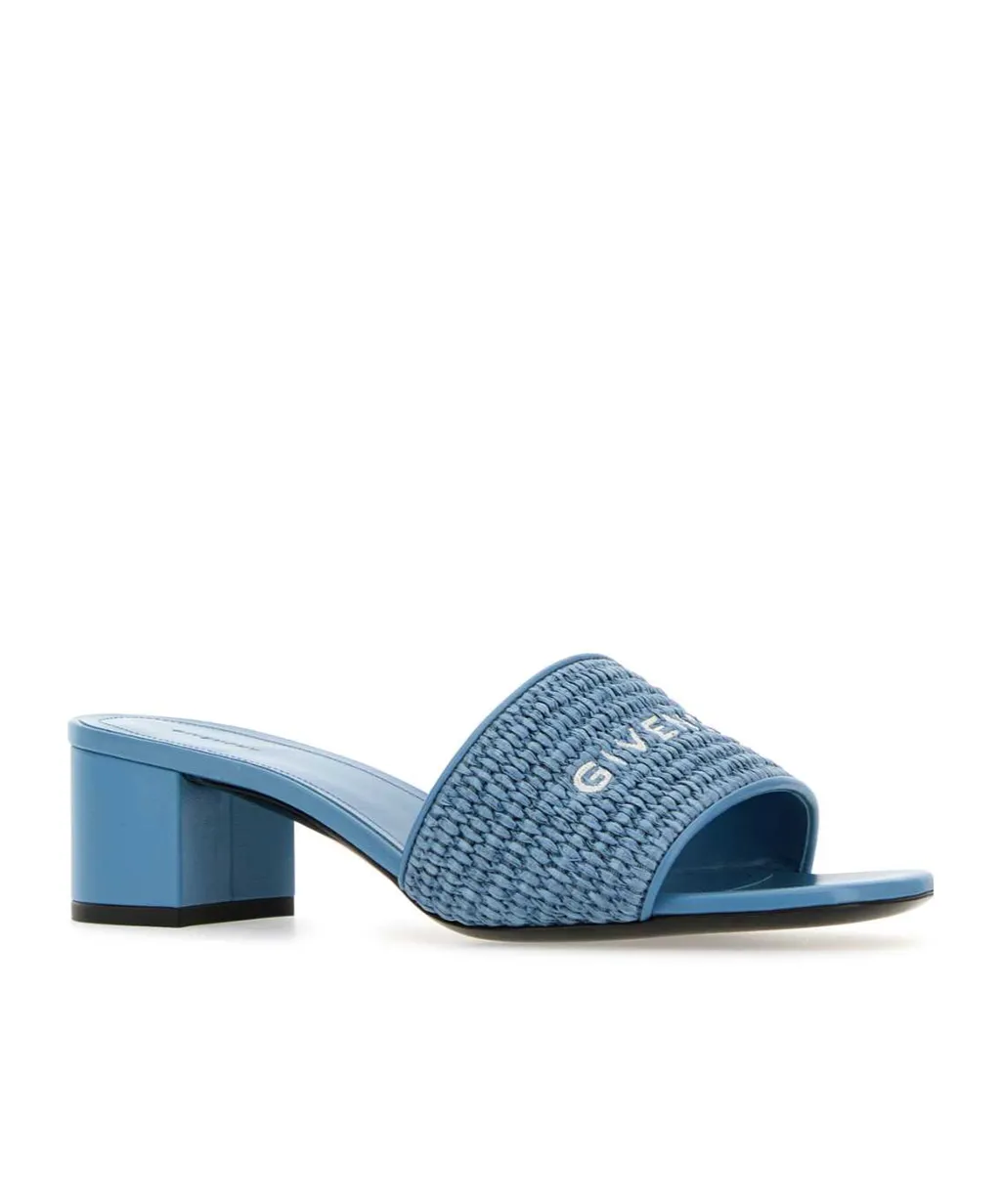 Givenchy Logo Embroidered Heeled Sandals