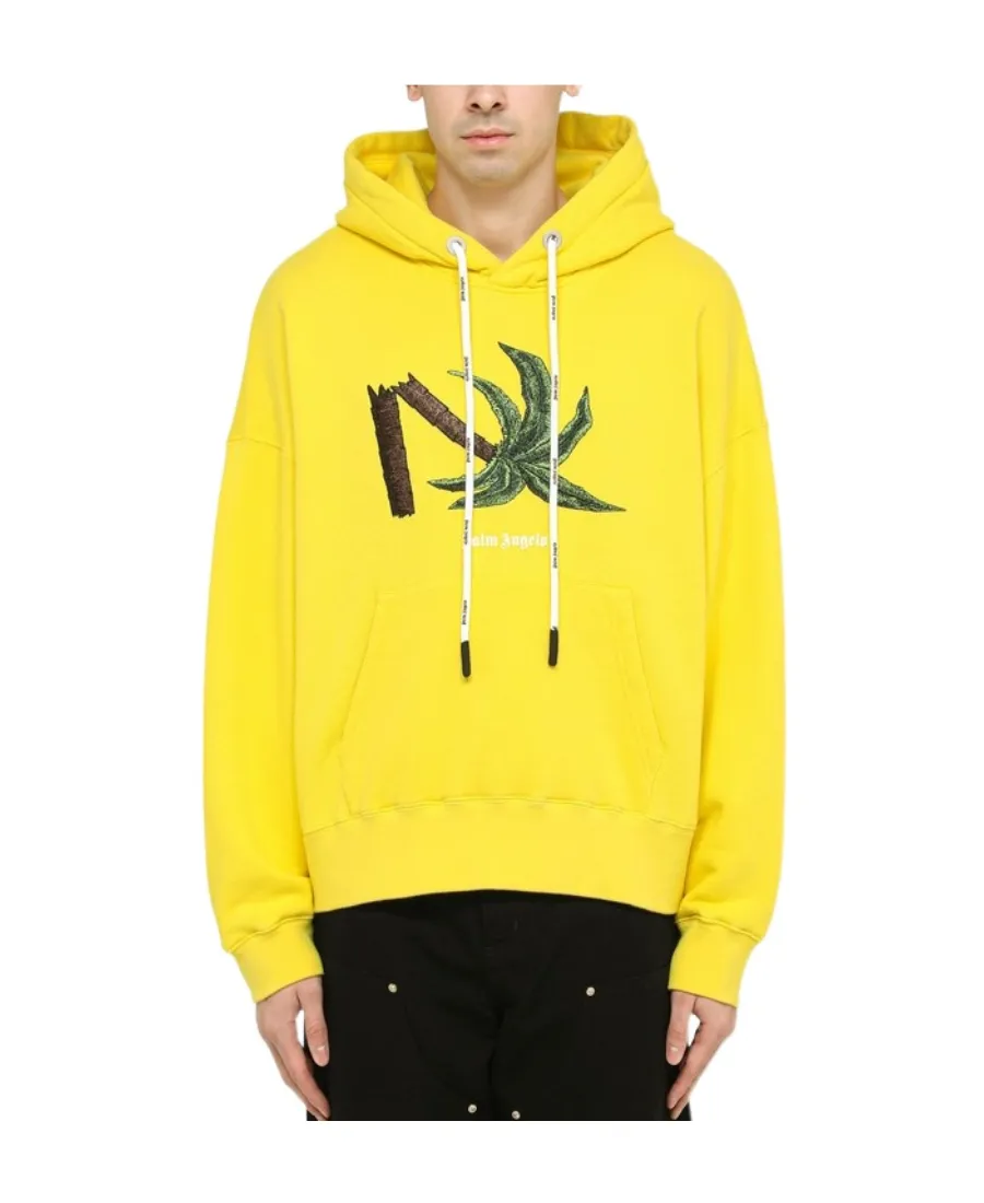 Palm Angels Palm Embroidered Drawstring Hoodie